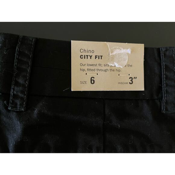 J. Crew Women's Chino City Fit Shorts Black Size 6 Casual Zip Fly Pockets - Picture 5 of 7